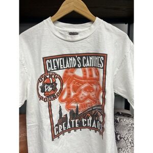 Vintage 1999 Cleveland Browns Create Chaos Dog Pound T Shirt Size Large